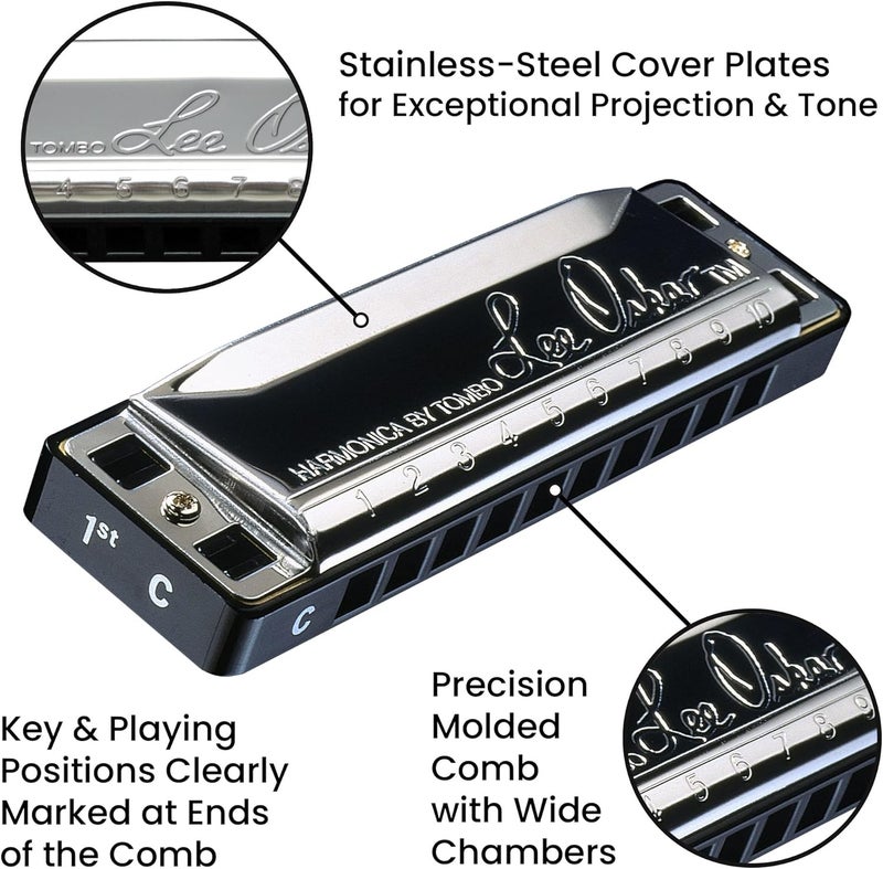 Lee Oskar Harmonic Minor Harmonica in B Flat - Premium Quality Musical Instrument - Image 3